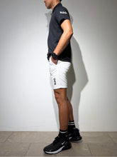 이미지를 갤러리 뷰어에 로드 , CODURA(R) NYLON 4WAY STRETCH ハーフパンツ FRONT BACK ZIP LOGO/WHITE