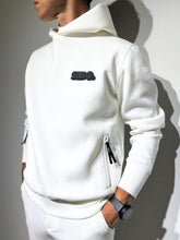 画像をギャラリービューアに読み込む, ライト ダブルニットフーディー FRONT 3D SHADOW LOGO/WHITE (UNISEX)