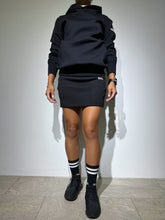 画像をギャラリービューアに読み込む, ライト ダブルニットスカート /BLACK