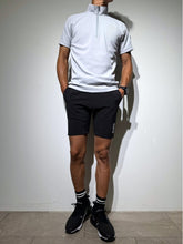 画像をギャラリービューアに読み込む, ハーフジップ カノコ半袖モックネック 3D LOGO/ICE GRAY