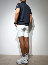 이미지를 갤러리 뷰어에 로드 , CODURA(R) NYLON 4WAY STRETCH ハーフパンツ FRONT BACK ZIP LOGO/WHITE