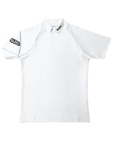 画像をギャラリービューアに読み込む, 半袖モックネック カットソー SIDE 3D LOGO/WHITE