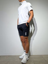 画像をギャラリービューアに読み込む, ハーフジップ カノコ半袖モックネック 3D LOGO/WHITE