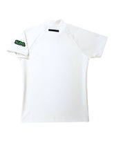 이미지를 갤러리 뷰어에 로드 , 半袖モックネック カットソー シェルタリングドライ NEON GREEN LOGO/WHITE