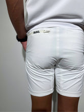 画像をギャラリービューアに読み込む, CODURA(R) NYLON 4WAY STRETCH ハーフパンツ FRONT BACK ZIP LOGO/WHITE