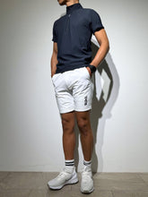 画像をギャラリービューアに読み込む, CODURA(R) NYLON 4WAY STRETCH ハーフパンツ FRONT BACK ZIP LOGO/WHITE