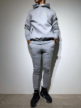 画像をギャラリービューアに読み込む, ライト ダブルニットフーディー SIDE 3D SHADOW LOGO/GRAY (UNISEX)