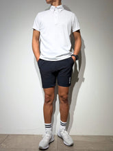 画像をギャラリービューアに読み込む, CODURA(R) NYLON 4WAY STRETCH ハーフパンツ FRONT BACK ZIP LOGO/DARK NAVY