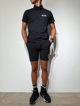 画像をギャラリービューアに読み込む, CODURA(R) NYLON 4WAY STRETCH ハーフパンツ FRONT BACK ZIP LOGO/MATTE BLACK