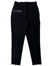 이미지를 갤러리 뷰어에 로드 , NEW STDダブルクロスストレッチリブパンツ/BLACK×BLACK LOGO (UNISEX)