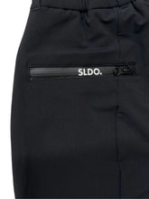 이미지를 갤러리 뷰어에 로드 , NEW STDダブルクロスストレッチリブパンツ/BLACK×BLACK LOGO (UNISEX)