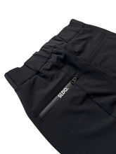 이미지를 갤러리 뷰어에 로드 , NEW STDダブルクロスストレッチリブパンツ/BLACK×BLACK LOGO (UNISEX)