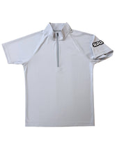 画像をギャラリービューアに読み込む, ハーフジップ カノコ半袖モックネック 3D LOGO/ICE GRAY