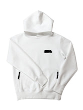 画像をギャラリービューアに読み込む, ライト ダブルニットフーディー FRONT 3D SHADOW LOGO/WHITE (UNISEX)