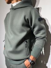 画像をギャラリービューアに読み込む, ライト ダブルニットフーディー SIDE 3D SHADOW LOGO/OLIVE GREEN (UNISEX)