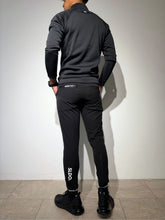 画像をギャラリービューアに読み込む, NEW STD裏起毛ストレッチハイネックロングスリーブTシャツ/BLACK×WHITE (UNISEX)