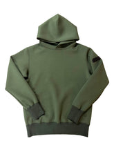 画像をギャラリービューアに読み込む, ライト ダブルニットフーディー/DARK MOSS GREEN (UNISEX)