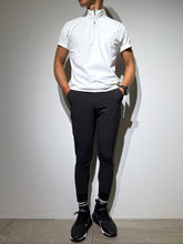 画像をギャラリービューアに読み込む, ハーフジップ 半袖モックネック カットソー ZIP LOGO/WHITE