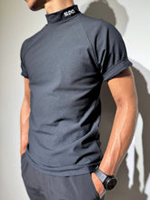 画像をギャラリービューアに読み込む, 半袖モックネック カットソー SIDE 3D LOGO/BLACK