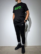 画像をギャラリービューアに読み込む, 【EXTRA SERIES】Tシャツ SLANTING LOGO/BLACK×NEON GREEN
