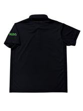 画像をギャラリービューアに読み込む, サイドメッシュ切替ポロシャツ NEON GREEN LOGO/BLACK