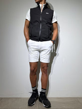 画像をギャラリービューアに読み込む, CODURA(R) NYLON 4WAY STRETCH ハーフパンツ FRONT BACK ZIP LOGO/WHITE
