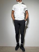 画像をギャラリービューアに読み込む, ハーフジップ 半袖モックネック カットソー ZIP LOGO/WHITE