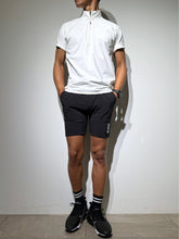 画像をギャラリービューアに読み込む, CODURA(R) NYLON 4WAY STRETCH ハーフパンツ FRONT BACK ZIP LOGO/MATTE BLACK