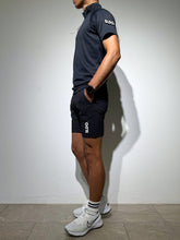 画像をギャラリービューアに読み込む, ハーフジップ カノコ半袖モックネック 3D LOGO/DARK NAVY