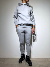 画像をギャラリービューアに読み込む, ライト ダブルニットフーディー SIDE 3D SHADOW LOGO/GRAY (UNISEX)