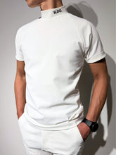 이미지를 갤러리 뷰어에 로드 , 半袖モックネック カットソー シェルタリングドライ NEW STD LOGO/WHITE