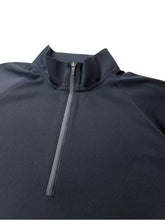 画像をギャラリービューアに読み込む, ハーフジップ カノコ半袖モックネック 3D LOGO/BLACK