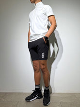 画像をギャラリービューアに読み込む, CODURA(R) NYLON 4WAY STRETCH ハーフパンツ FRONT BACK ZIP LOGO/MATTE BLACK