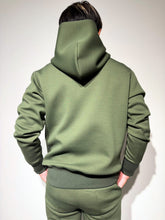 画像をギャラリービューアに読み込む, ライト ダブルニットフーディー/DARK MOSS GREEN (UNISEX)