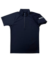 画像をギャラリービューアに読み込む, ハーフジップ カノコ半袖モックネック 3D LOGO/DARK NAVY