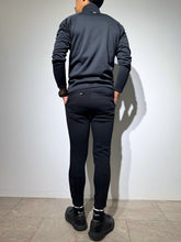画像をギャラリービューアに読み込む, NEW STD裏起毛ハーフジップ ストレッチハイネック ロングスリーブTシャツ/BLACK (UNISEX)