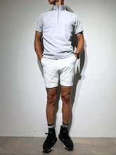 画像をギャラリービューアに読み込む, ハーフジップ カノコ半袖モックネック 3D LOGO/ICE GRAY