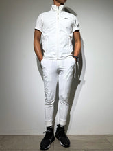 画像をギャラリービューアに読み込む, ハーフジップ 半袖モックネック カットソー ZIP LOGO/WHITE