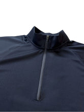 画像をギャラリービューアに読み込む, ハーフジップ カノコ半袖モックネック 3D LOGO/DARK NAVY