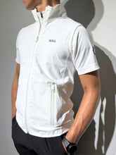 画像をギャラリービューアに読み込む, ハーフジップ カノコ半袖モックネック 3D LOGO/WHITE