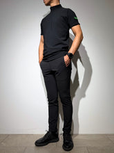 이미지를 갤러리 뷰어에 로드 , 半袖モックネック カットソー シェルタリングドライ NEON GREEN LOGO/BLACK