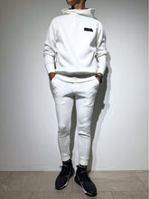 画像をギャラリービューアに読み込む, ライト ダブルニットフーディー FRONT 3D SHADOW LOGO/WHITE (UNISEX)