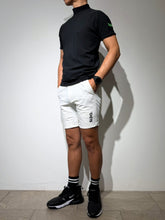 이미지를 갤러리 뷰어에 로드 , CODURA(R) NYLON 4WAY STRETCH ハーフパンツ FRONT BACK ZIP LOGO/WHITE