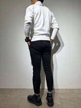 画像をギャラリービューアに読み込む, NEW STD裏起毛ハーフジップ ストレッチハイネック ロングスリーブTシャツ/WHITE (UNISEX)