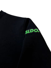 画像をギャラリービューアに読み込む, ライト ダブルニットプルオーバー/BLACK×NEON GREEN (UNISEX)