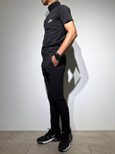 画像をギャラリービューアに読み込む, 撥水サンシェイド ハーフジップ 半袖モックネック カットソー FRONT LOGO/MATTE BLACK