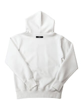 画像をギャラリービューアに読み込む, ライト ダブルニットフーディー FRONT 3D SHADOW LOGO/WHITE (UNISEX)