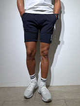 画像をギャラリービューアに読み込む, CODURA(R) NYLON 4WAY STRETCH ハーフパンツ FRONT BACK ZIP LOGO/DARK NAVY