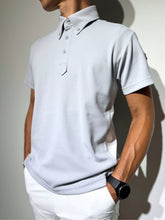画像をギャラリービューアに読み込む, サイドメッシュ切替ポロシャツ/ICE GRAY