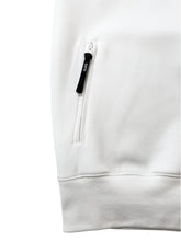 画像をギャラリービューアに読み込む, ライト ダブルニットフーディー FRONT 3D SHADOW LOGO/WHITE (UNISEX)